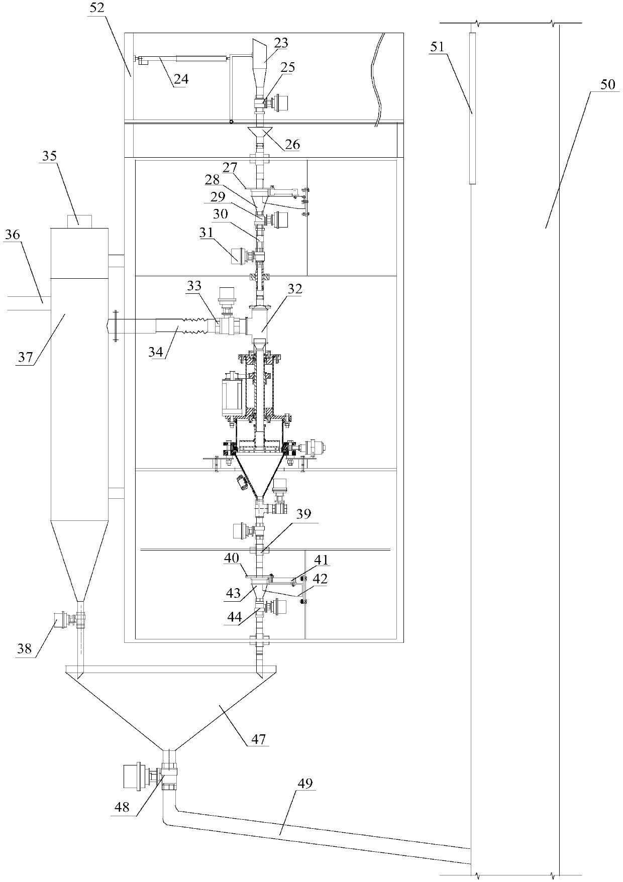 Ultrasonic screening structure as well as on-line granularity analysis device formed by same and analysis method