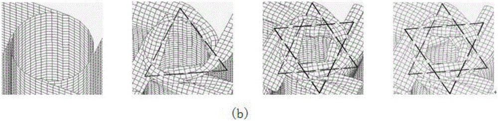 Method for calculating axial compressive stress of novel quadrilateral chiral honeycomb