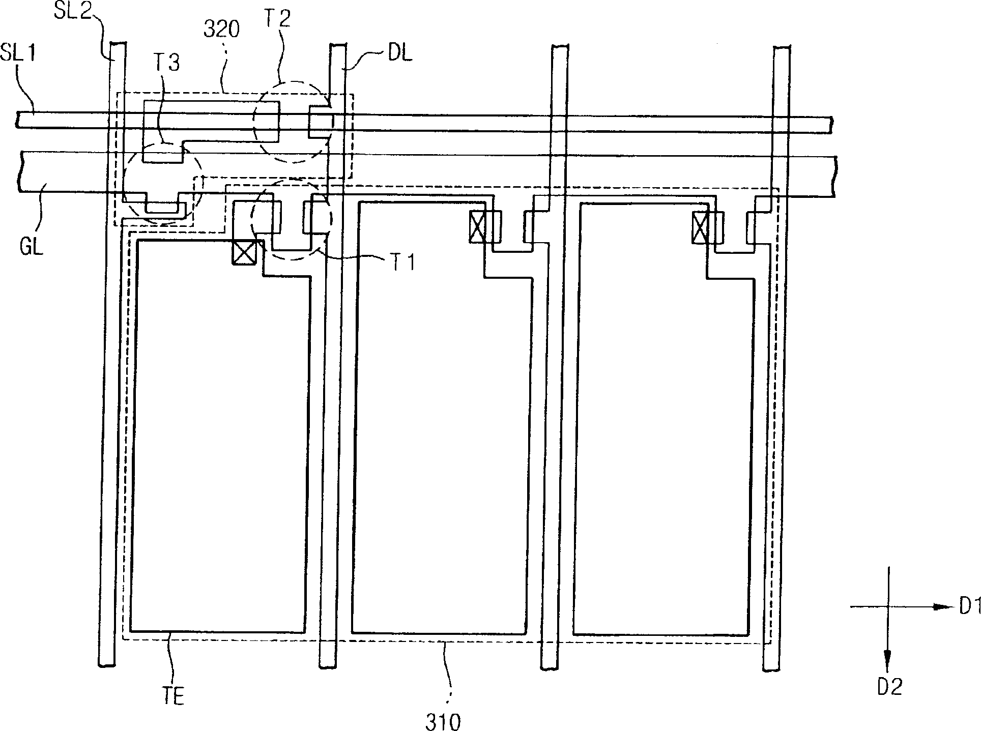 Touch screen display panels and devices