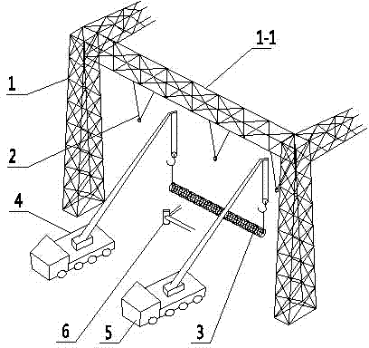 GIS lead-out bushing hoisting method