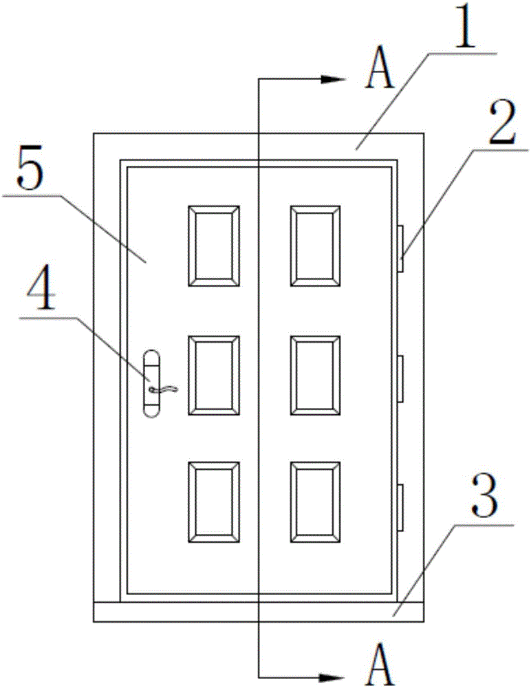 Sound-and-fire proof door leaf structure