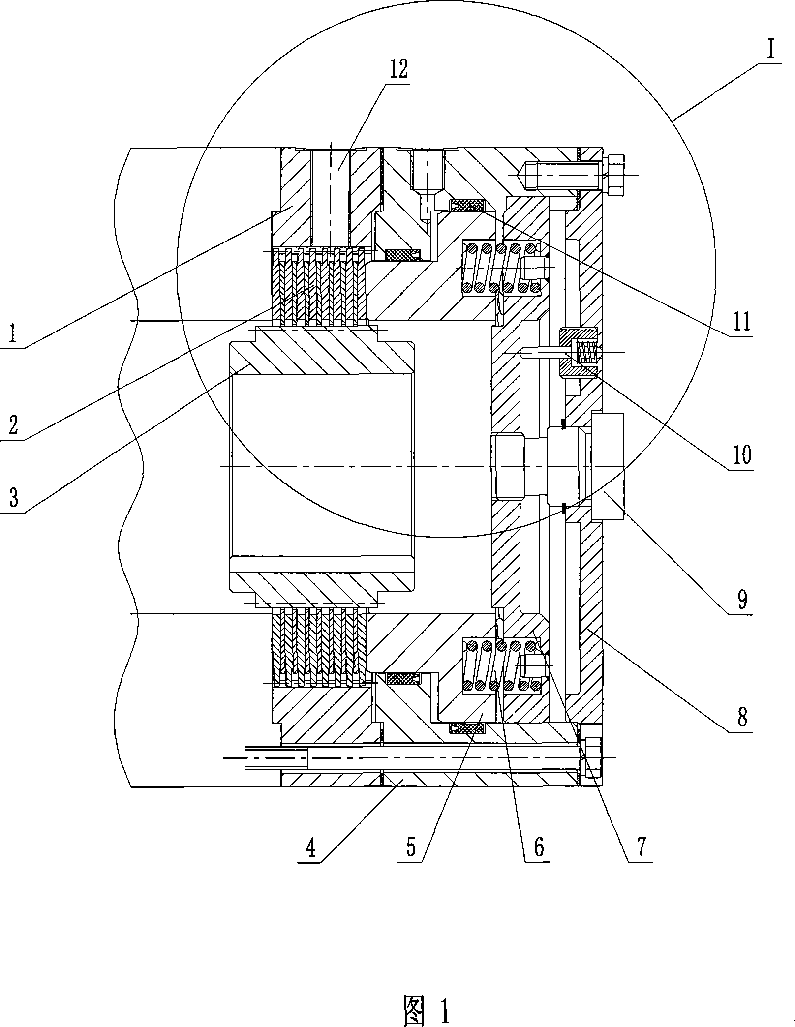 Hydraulic disk type integrated arrestor with adjustable braking force