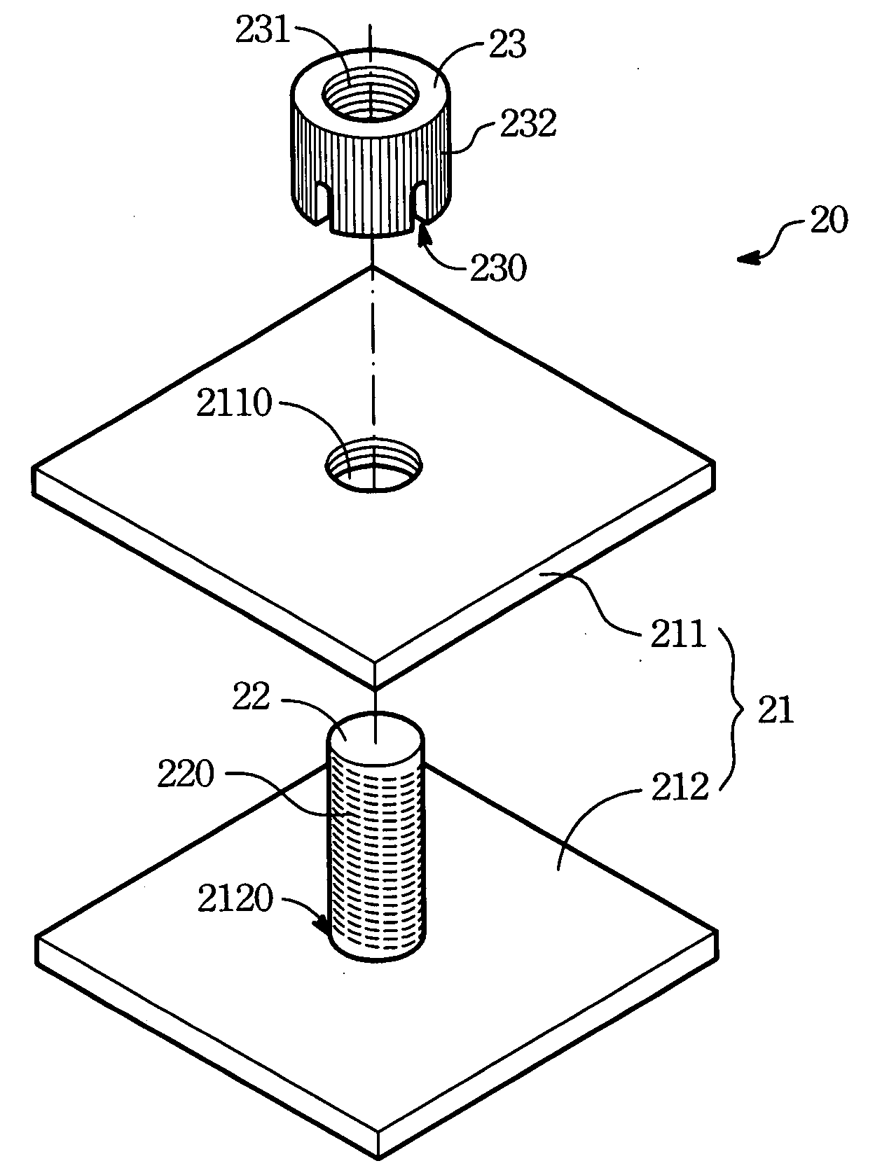 Nut having cutting and fastening structure thereof