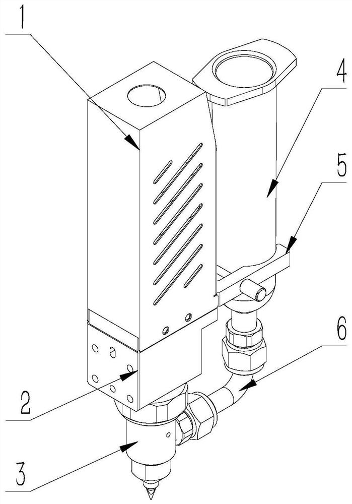 Single-liquid screw valve