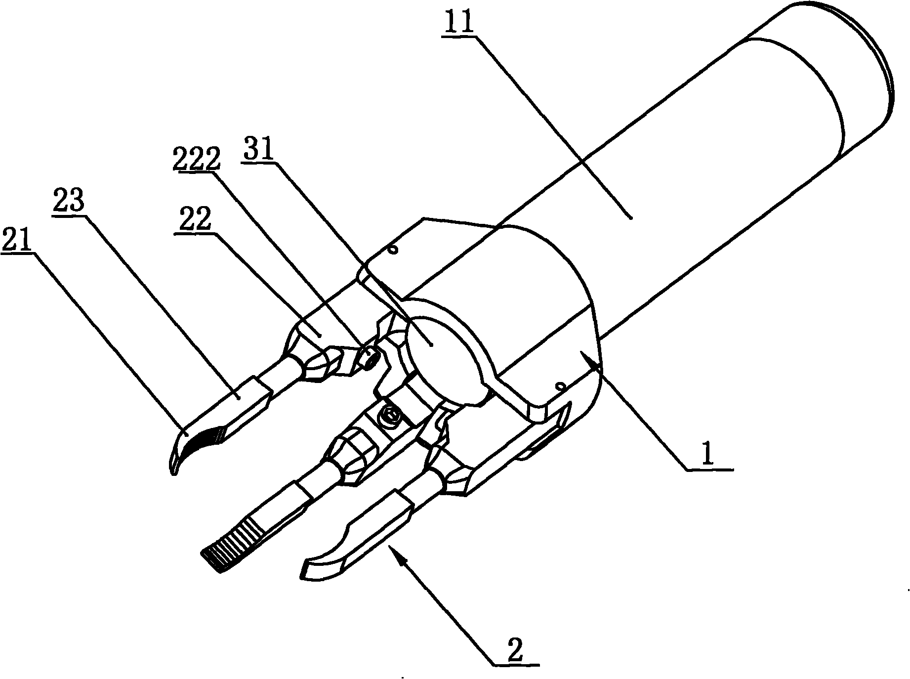 Clamping device special for zygomatic fracture reduction operation