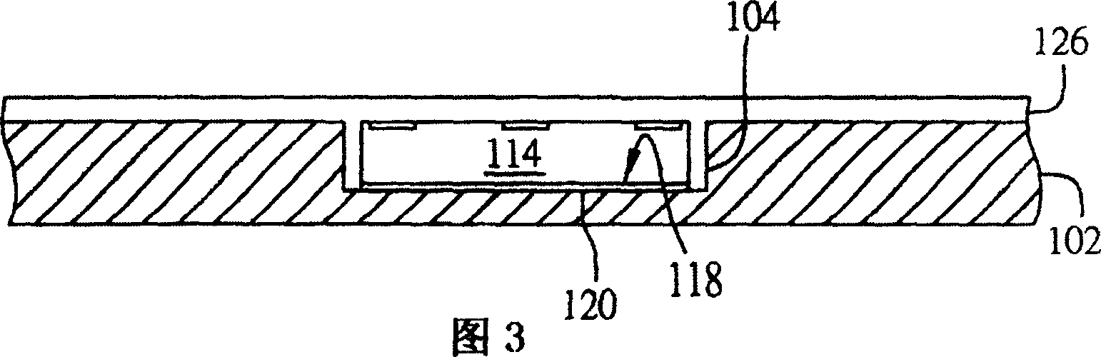 Semiconductor chip buried base plate 3D construction and its manufacturing method