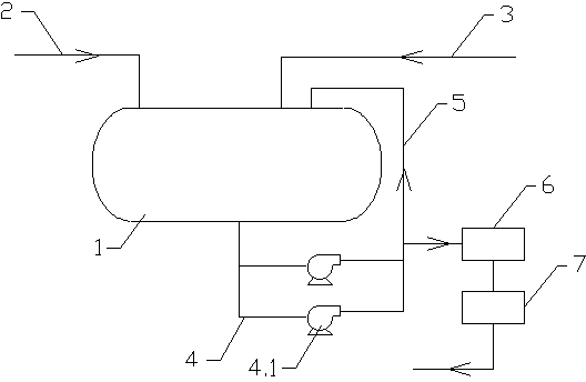 Pipeline system for heating medium feeding tank