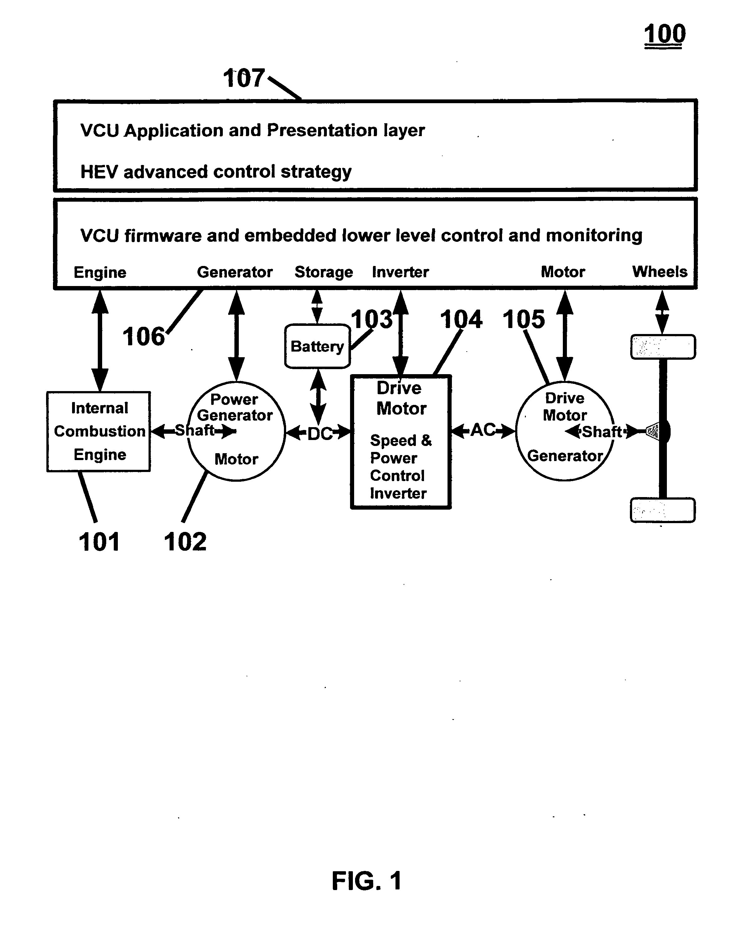 Method for a vehicle control unit (VCU) for control of a drive motor section of a two electric motor tandem drive system