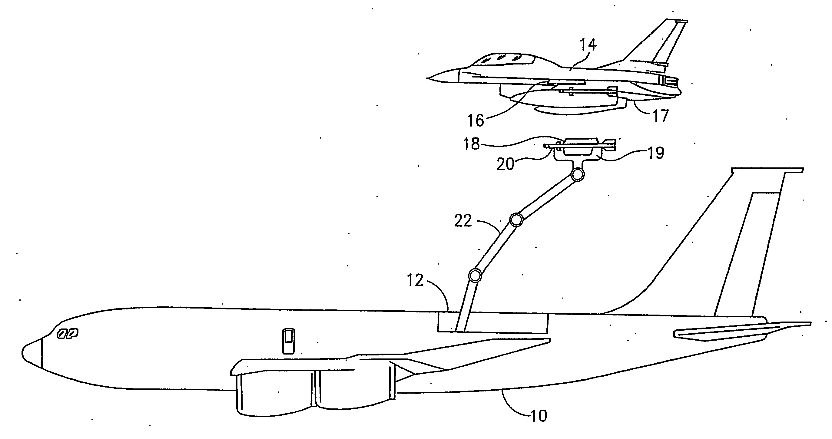 Apparatus and method for air-to-air arming of aerial vehicles