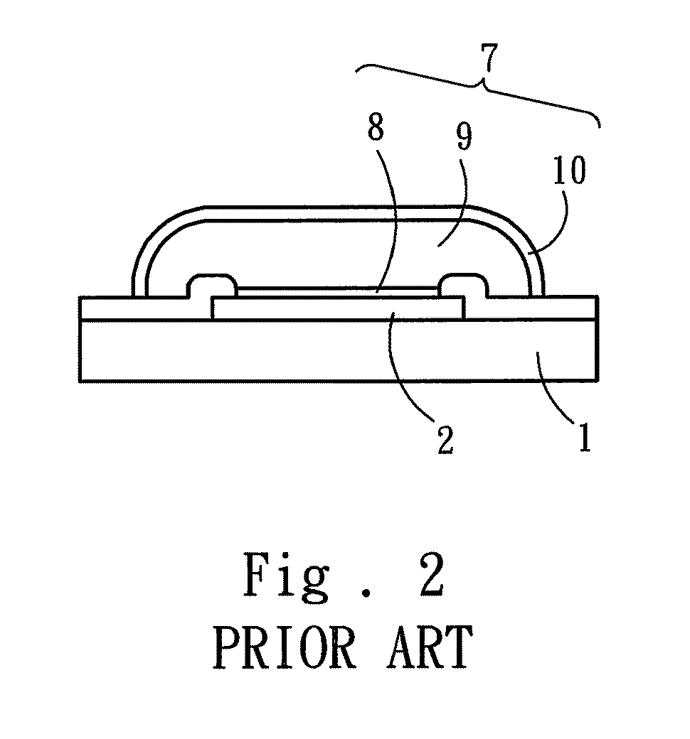 Metallization layer structure for flip chip package