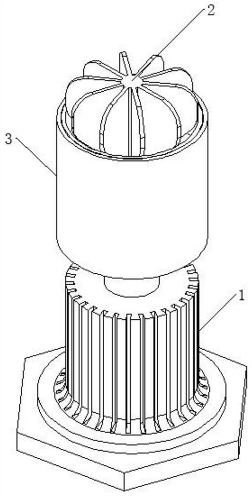 Rotating speed adjusting type wind power generation rotating mechanism