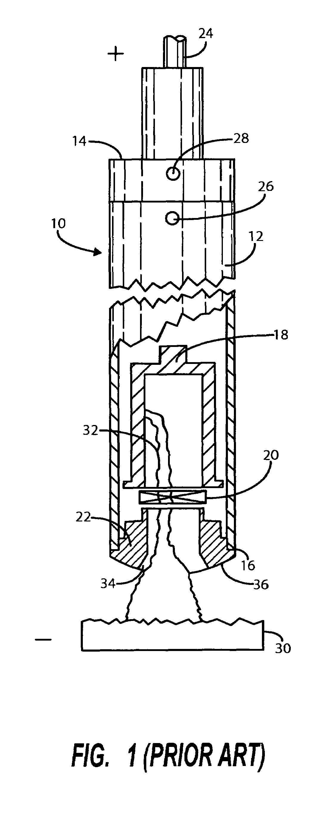 Plasma torch with corrosive protected collimator