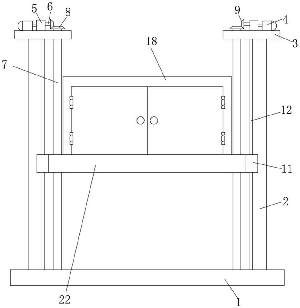 Building material lifting device