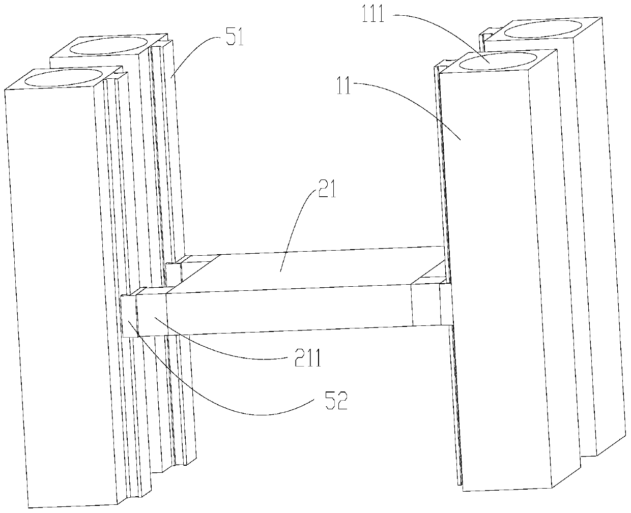 A semi-automatic three-jaw positioning insulator glue-mounting machine