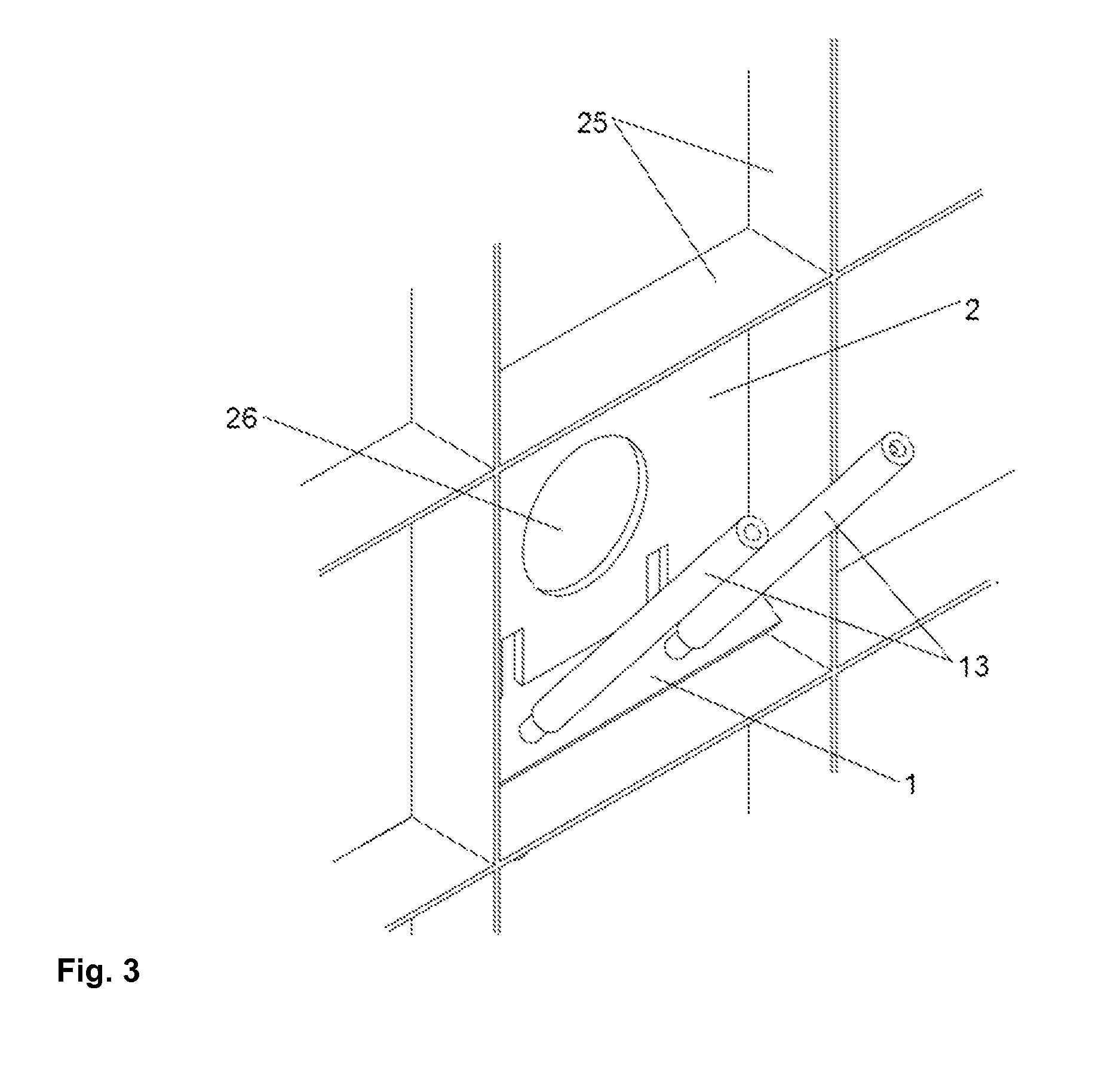 Wall for receiving wear plates and method for replacing wear plates