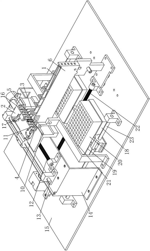 Horizontal telescopic suction head taking mechanism and working method thereof