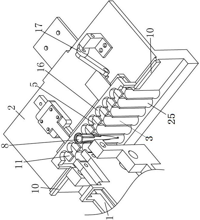 Horizontal telescopic suction head taking mechanism and working method thereof