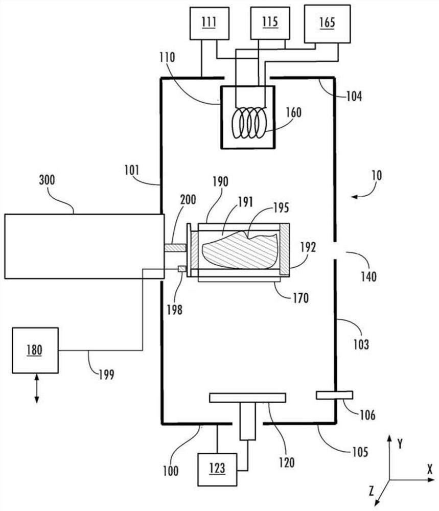 Temperature control of pluggable target seat for solid doped materials