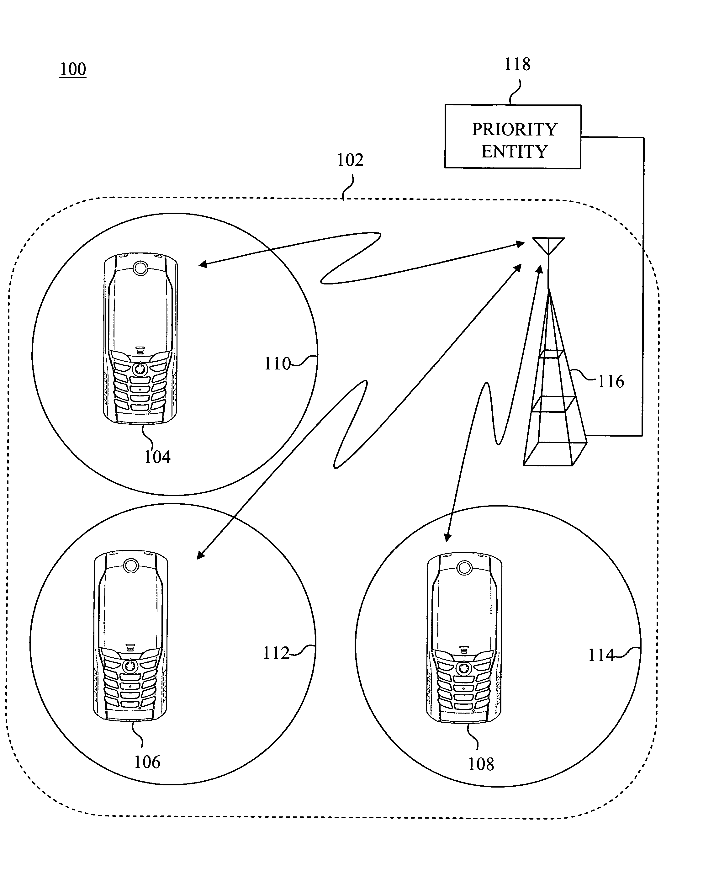 Broadcast message services for communication devices engaged in push-to-talk communication
