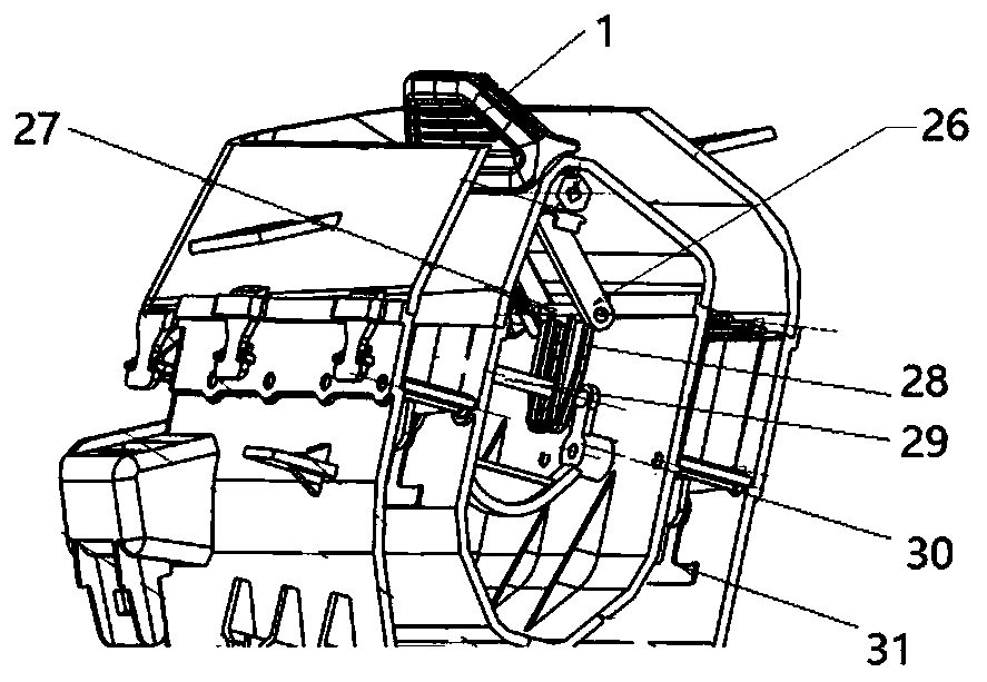 Asynchronous double-ventilation-door concealed air conditioner air outlet structure and motor vehicle