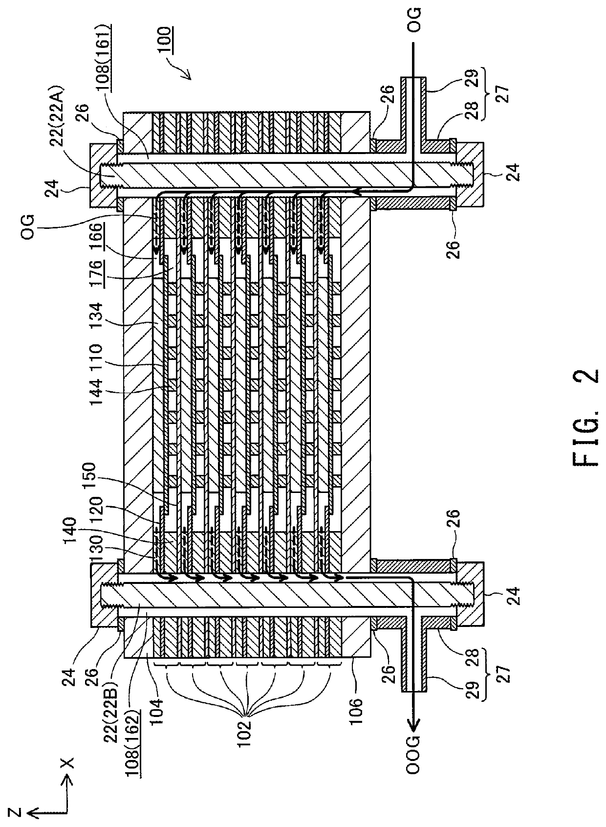 Electrochemical reaction unit cell, and electrochemical reaction cell stack