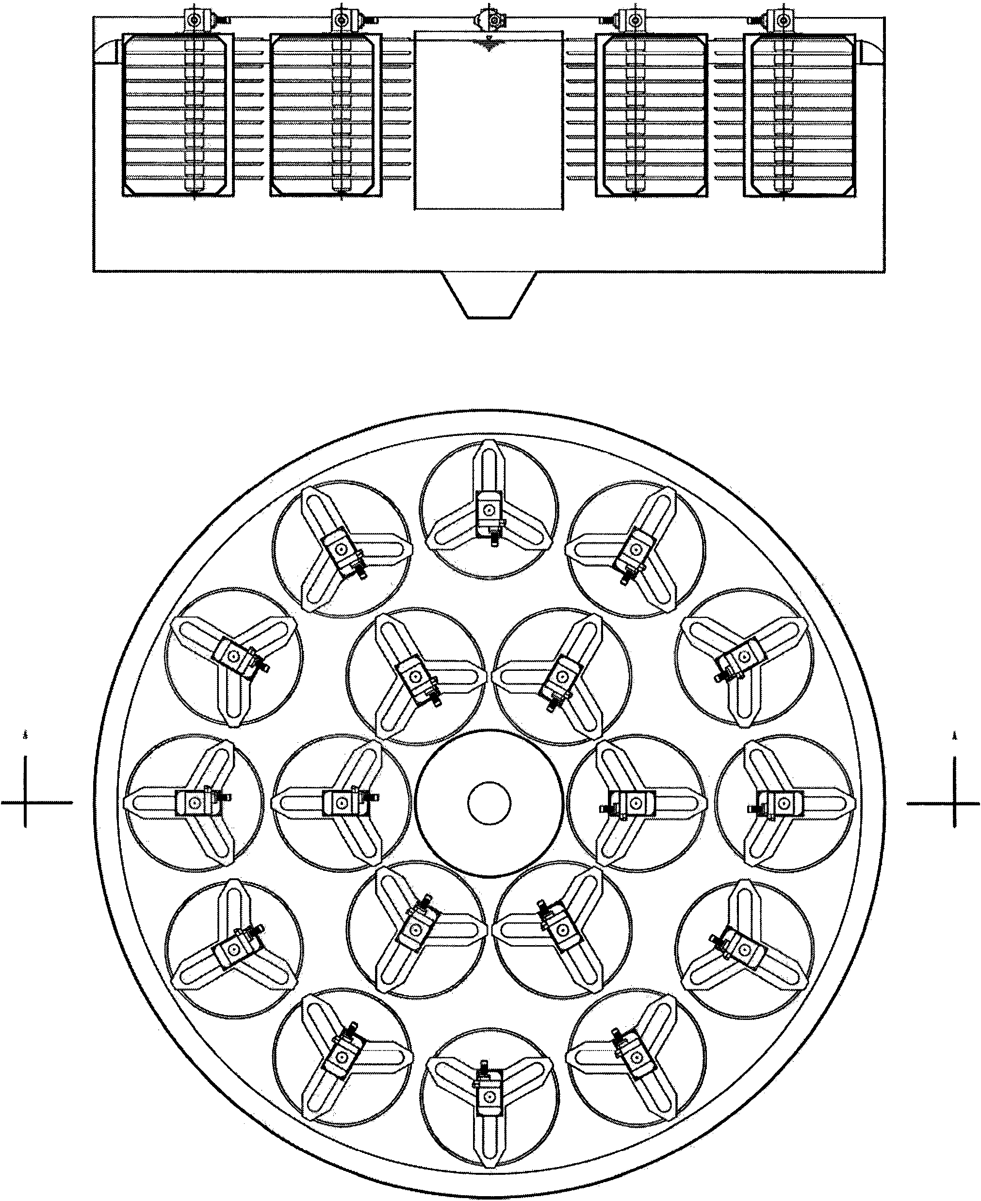 Improved multi-layer flat unit combined settling pond process