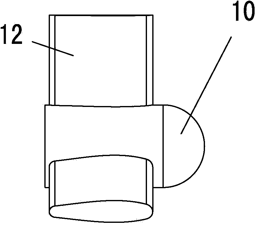 Half-blade-rotor-type axial flow blood pump