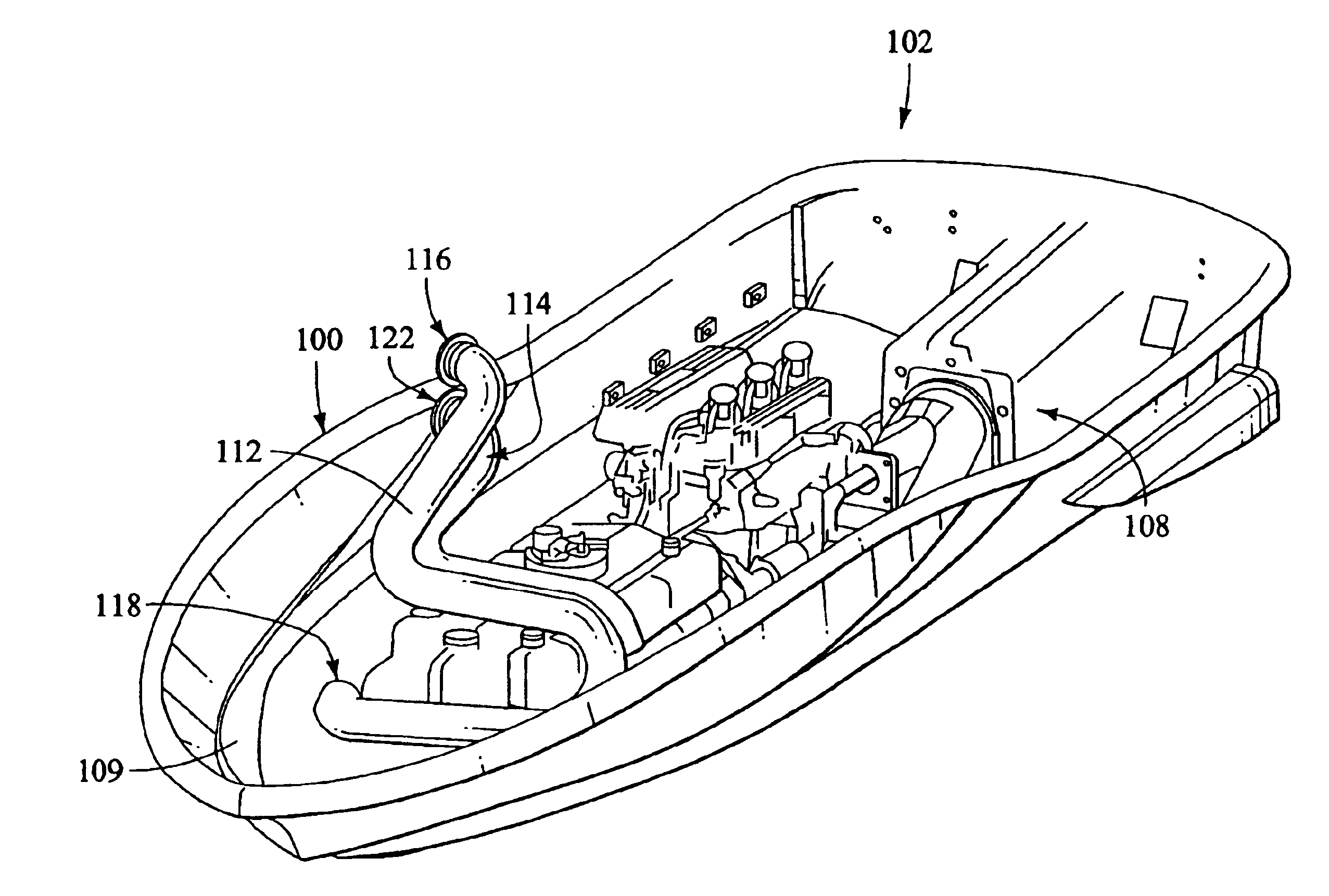 Air ventilation system for a watercraft