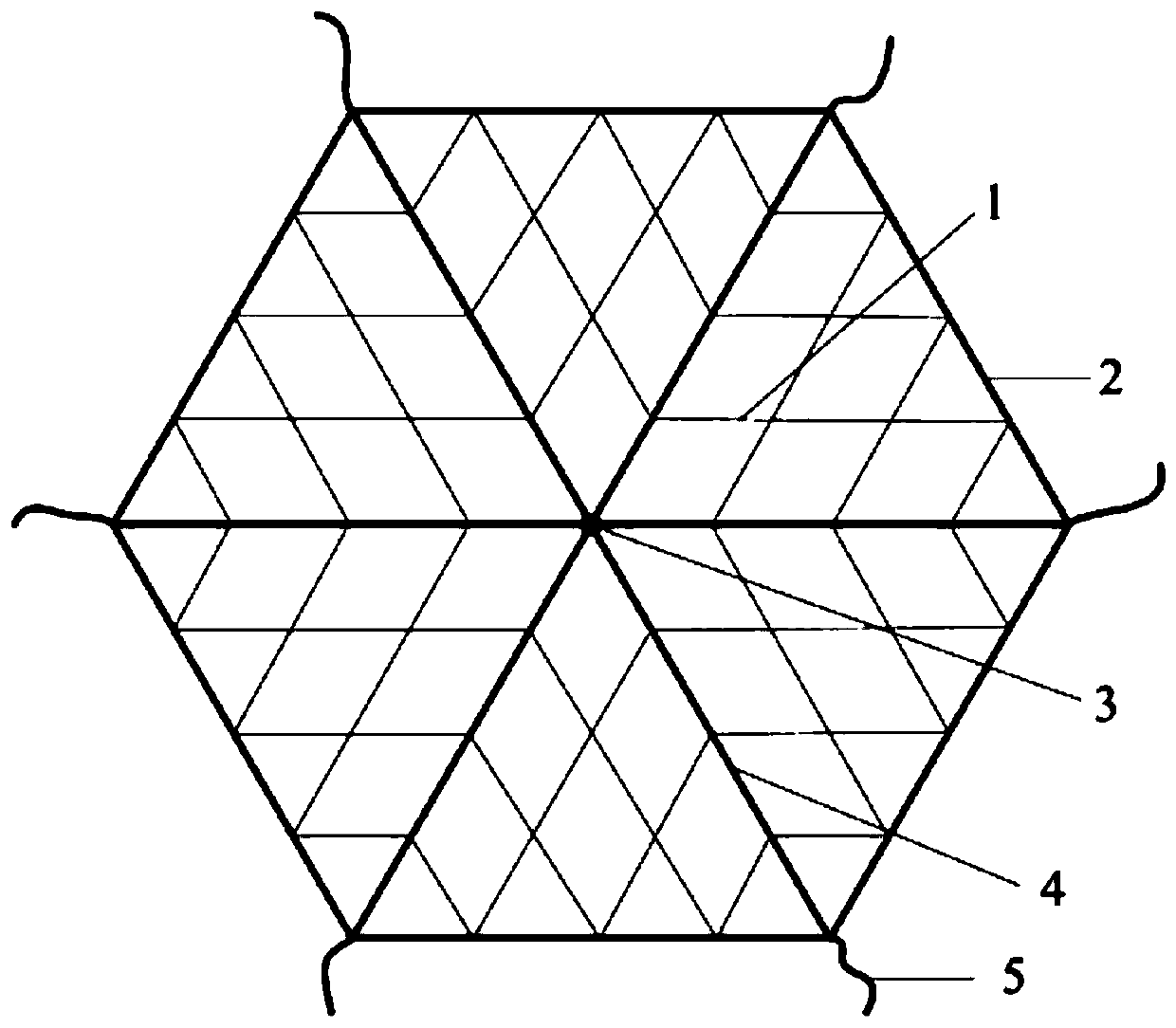 Space rope net and making method thereof