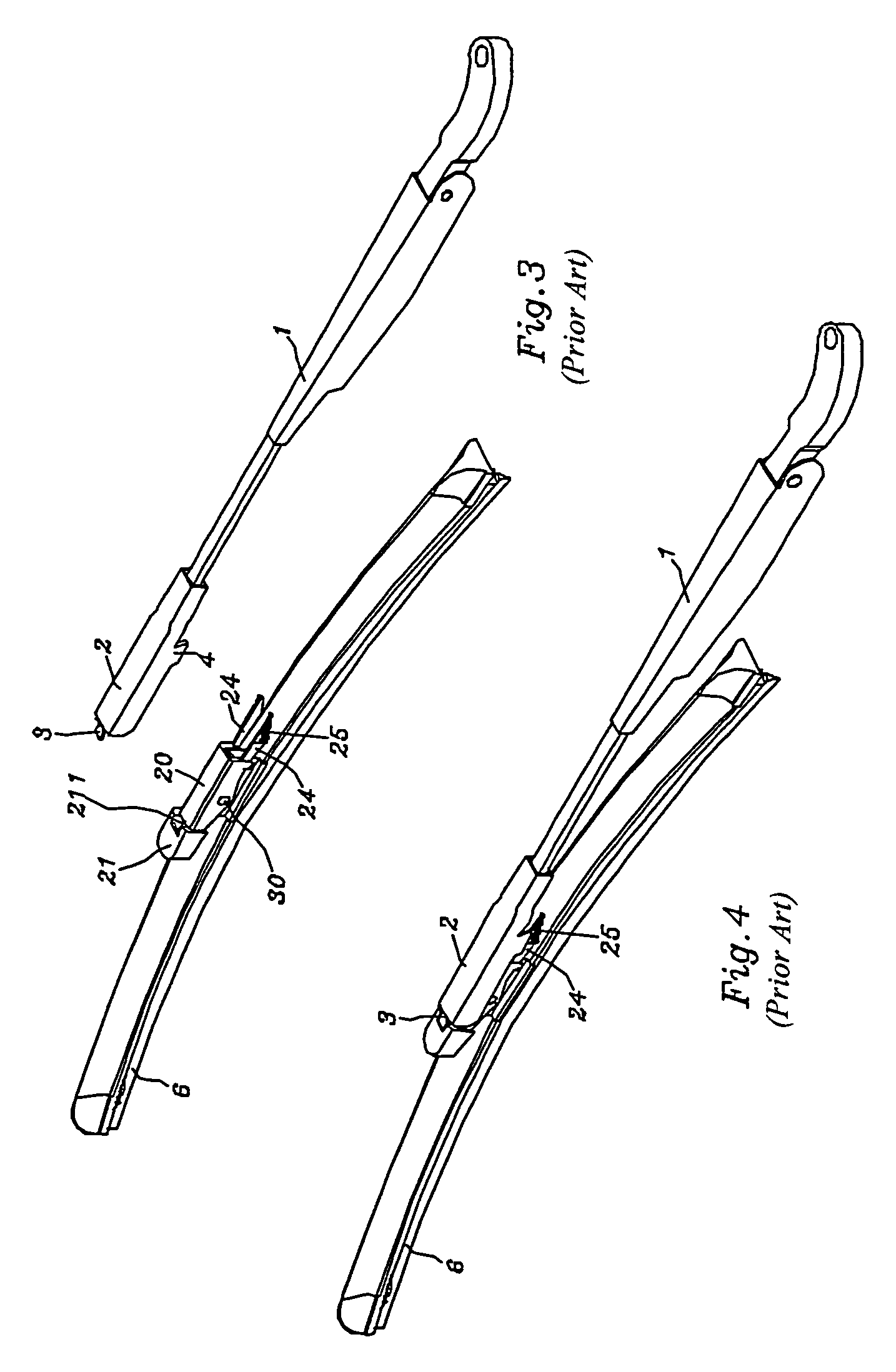 Joint device for wiper arm of car windshield