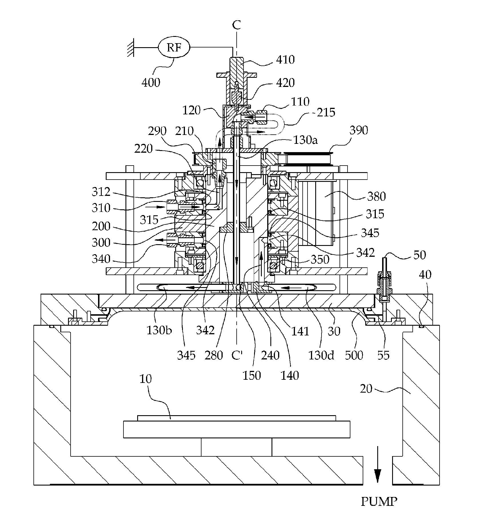Rotational antenna and semiconductor device including the same