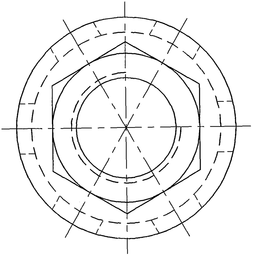 Flange bump, circumferential arc and high-tooth lock bolt and nut