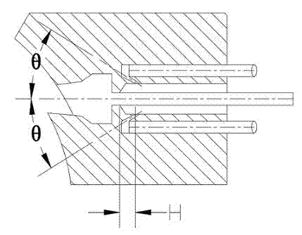 Continuously extruding method and extruding device of non-radial feeding