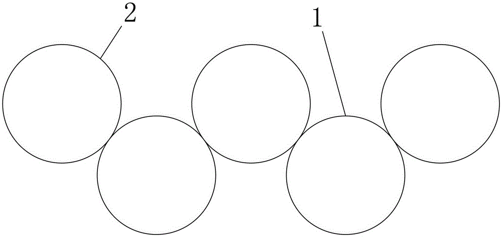 A combined cofferdam structure and construction method