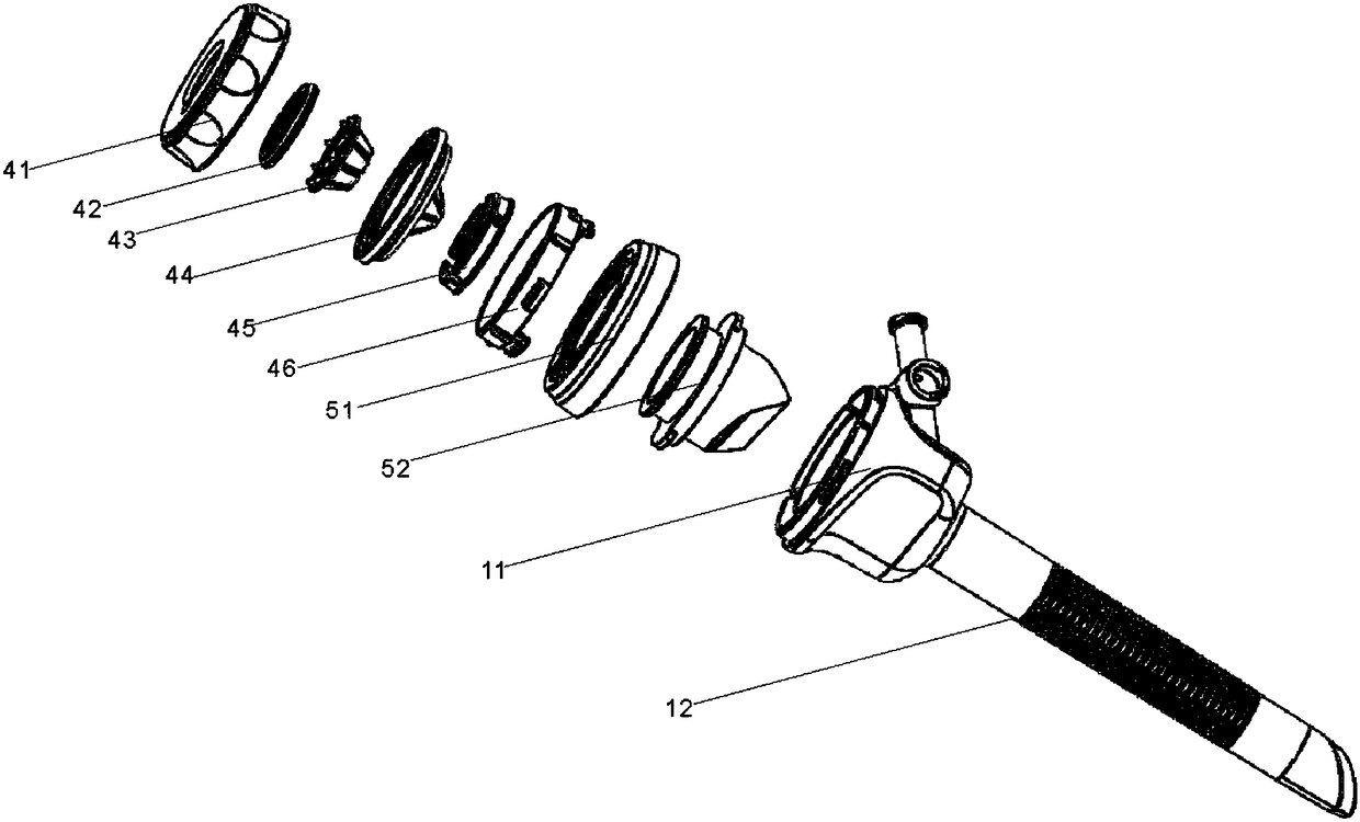 Puncture sleeve device for laparoscope puncture set