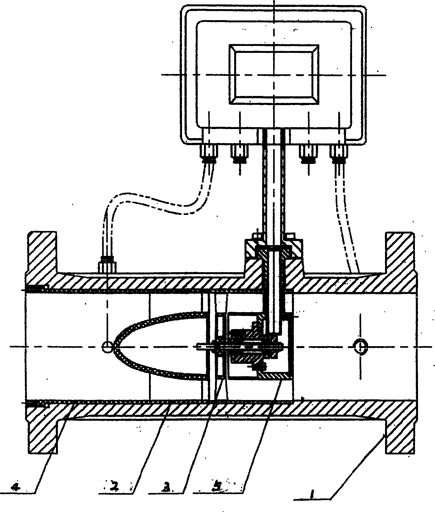 Impeller apparatus and turbine gas flow measurement device equipped with the same