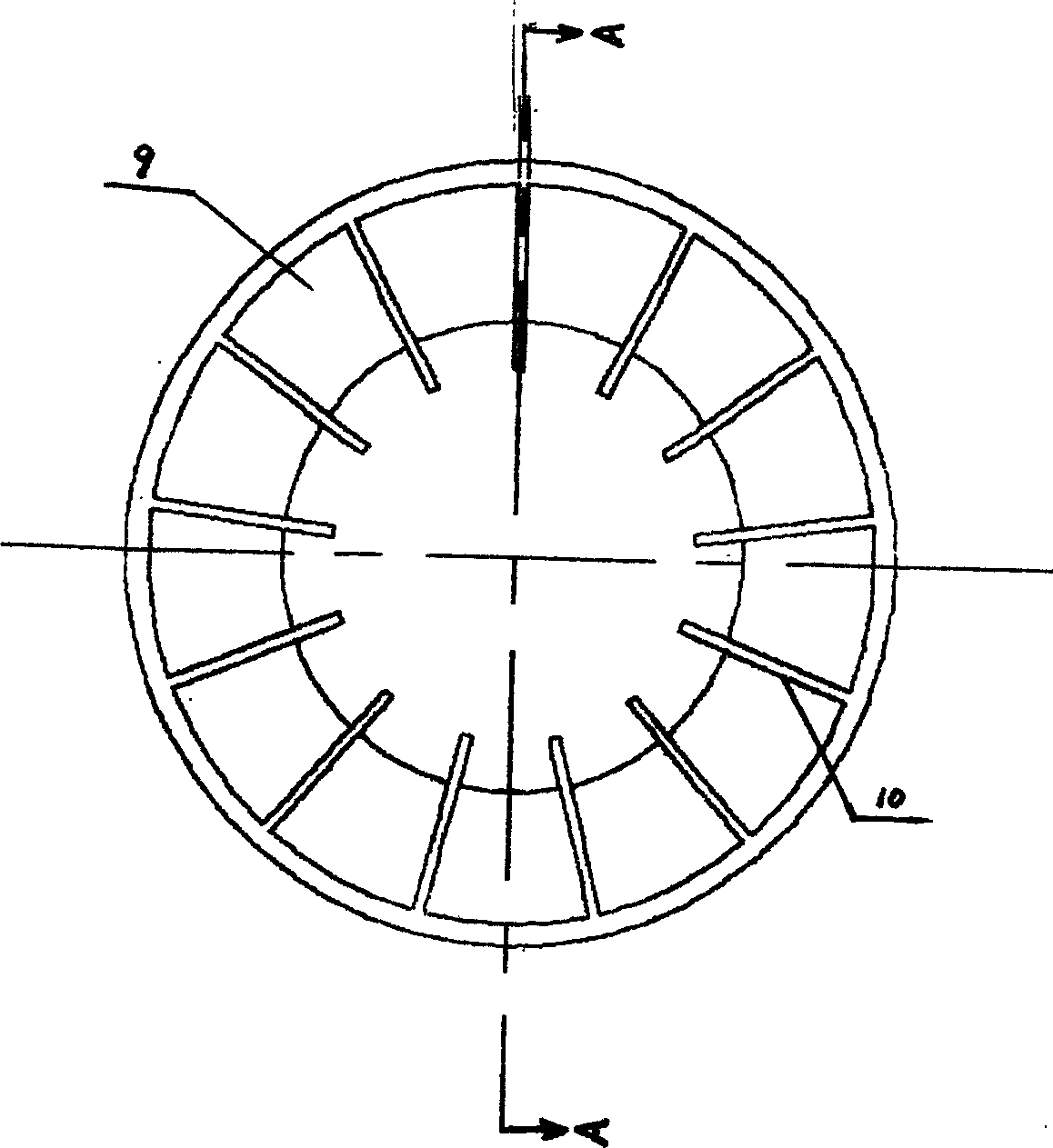 Impeller apparatus and turbine gas flow measurement device equipped with the same