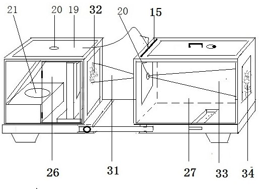 Multifunctional optical experiment device manufactured by waste projector light source and smog chamber