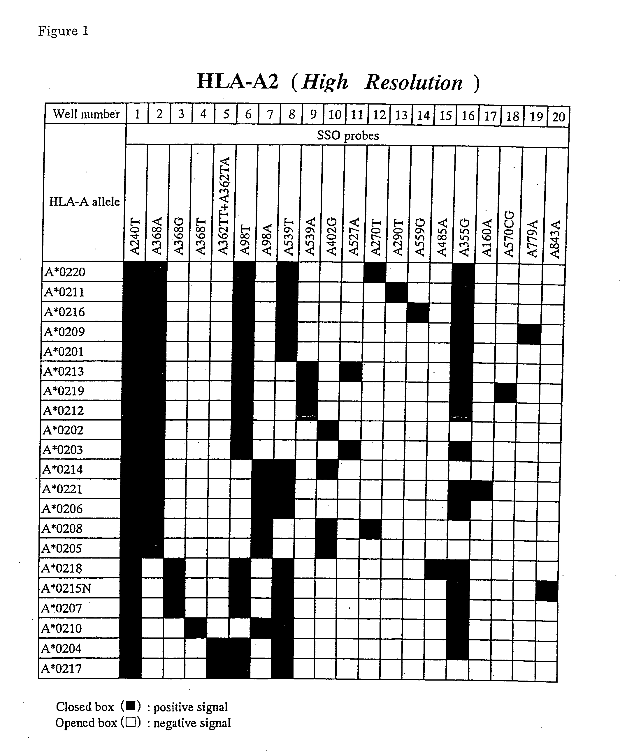 Method for typing of HLA class I alleles