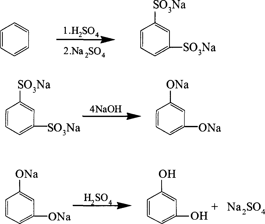 Process for preparing resorcinol