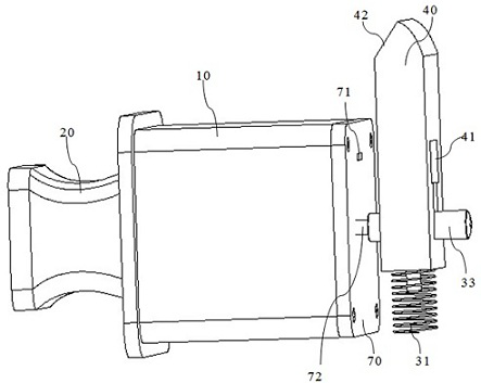 Pressing type door lock structure