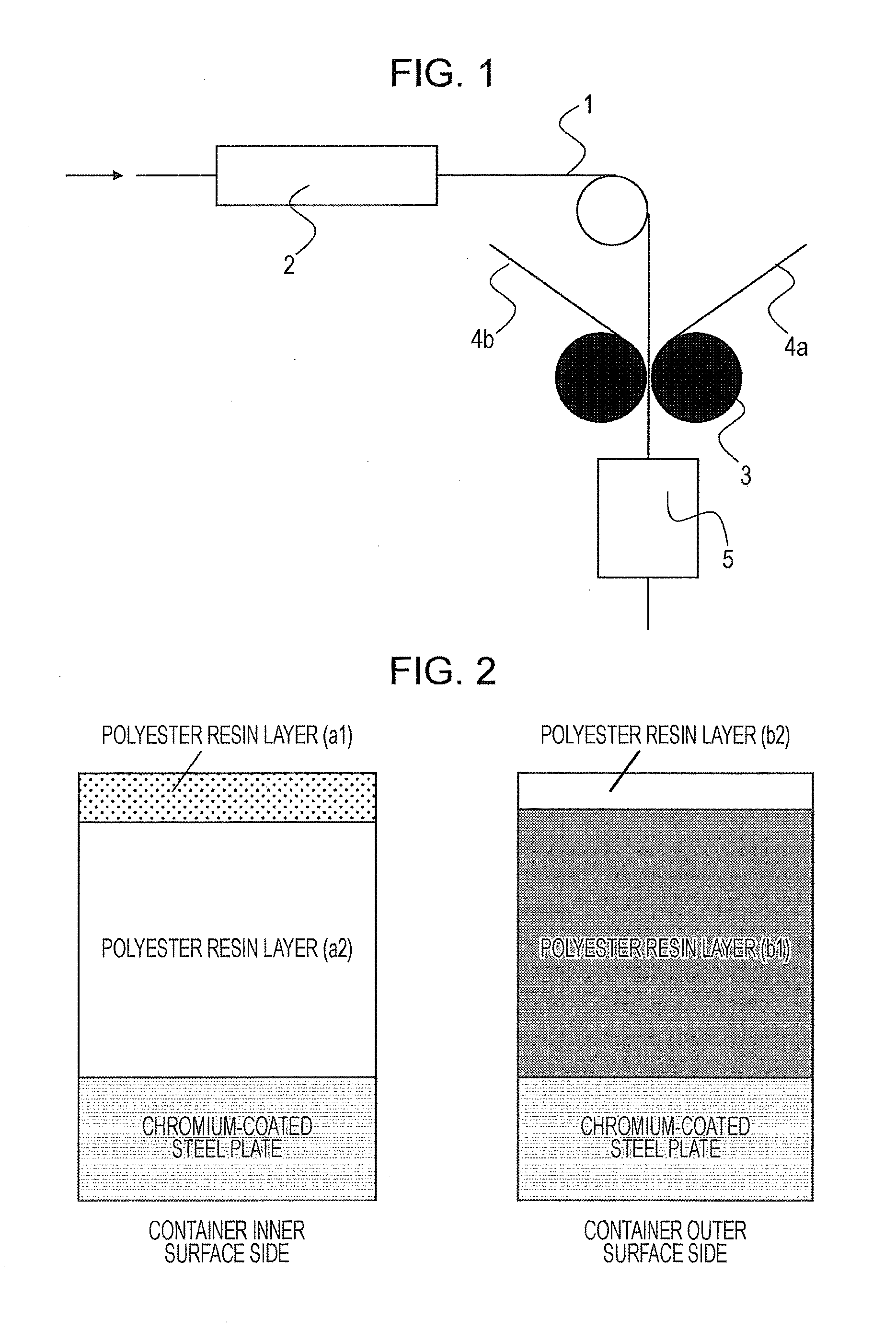 Resin-coated metal sheet for containers and method for manufacturing the same