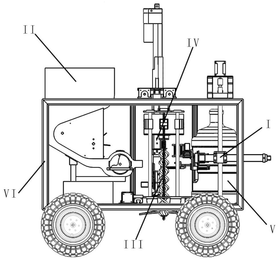 Automatic desert planting integrated vehicle