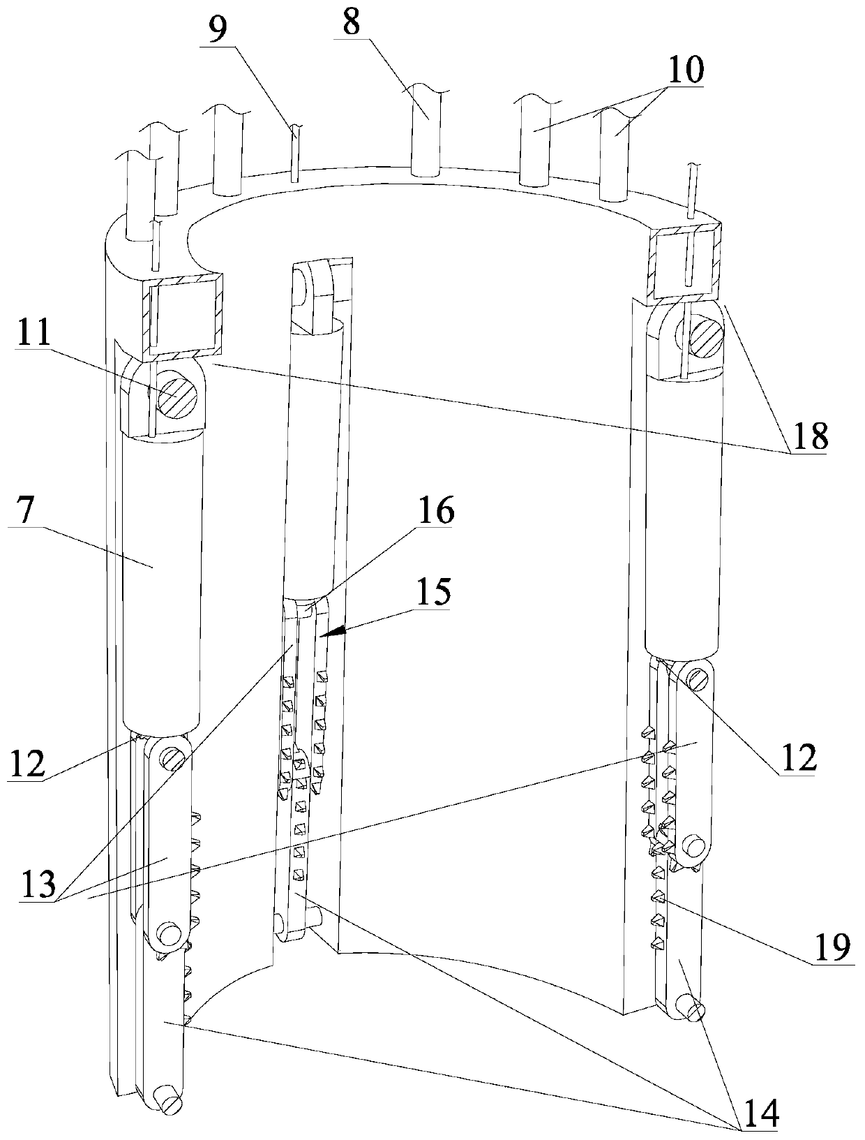 Pile pulling device and pile pulling construction method thereof