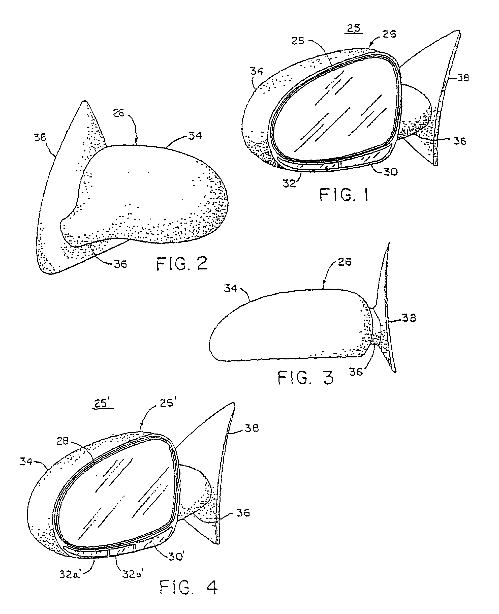 Exterior mirror vision system for a vehicle