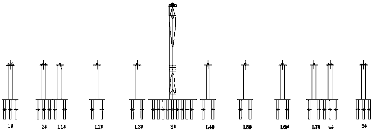 A construction method for cable bridge system conversion suspension cable tensioning in place at one time