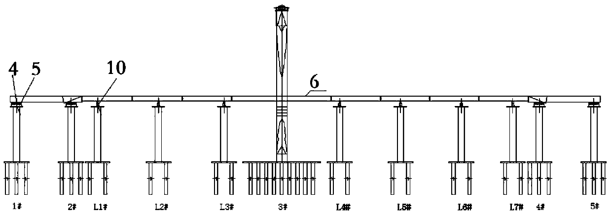 A construction method for cable bridge system conversion suspension cable tensioning in place at one time