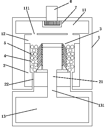 Purification type melting device for metal