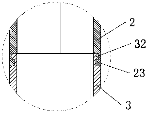 Assembly-type deep and large round vertical shaft structure for rock stratum area and construction method