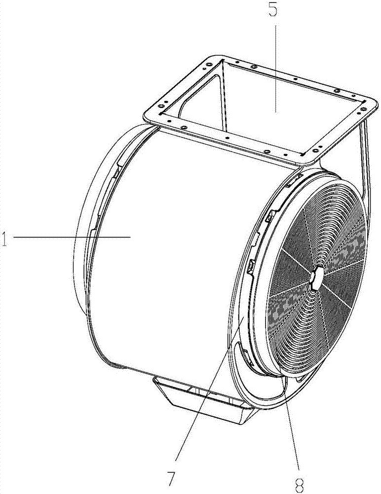 Strong-effect filtering type centrifugal fan